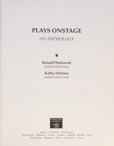 Plays Onstage: An Anthology