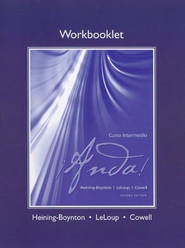 Workbooklet for ¡Anda! Curso intermedio