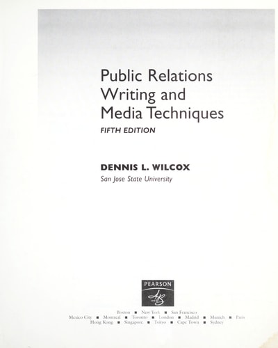 Public Relations Writing and Media Techniques