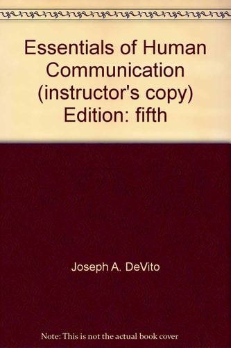 Essentials of Human Communication