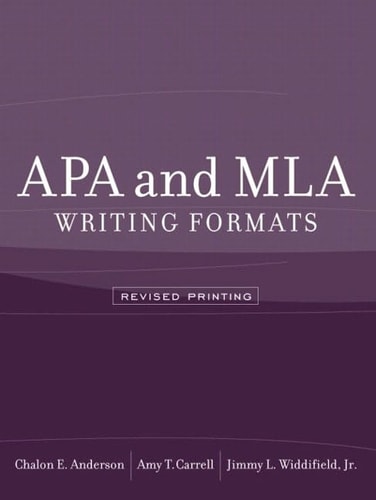 APA and MLA Writing Formats