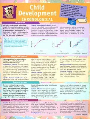 Child Development Chronological Study Card
