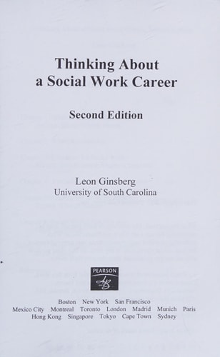Thinking About a Social Work Career