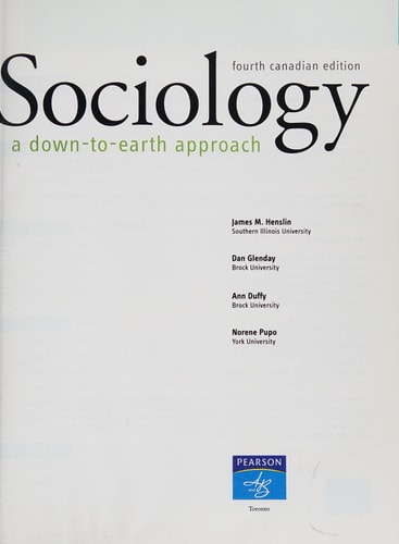 Sociology: Canadian Edition