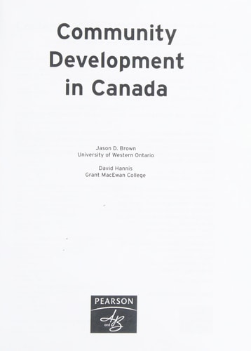 Community Development in Canada