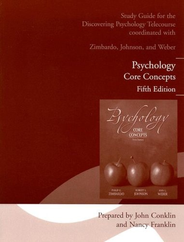 Telecourse Study Guide for Psychology: Core Concepts