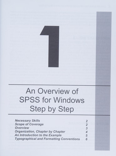 SPSS for Windows Step-by-Step: A Simple Guide and Reference, 13.0 Update