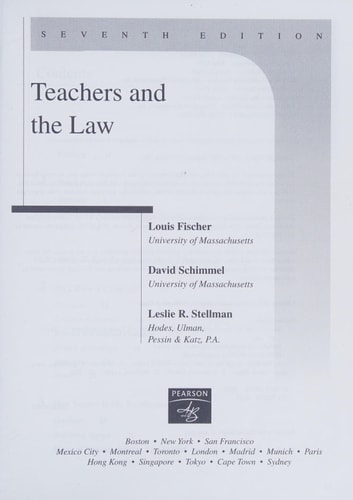 Teachers and the Law