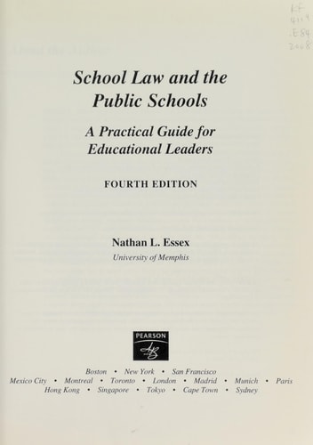 School Law and the Public Schools