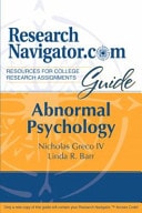 ResearchNavigator.com Guide: Abnormal Psychology