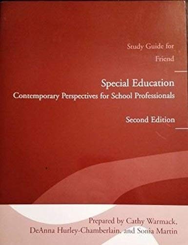Study Guide for Special Education: Contemporary Perspectives for School Professionals