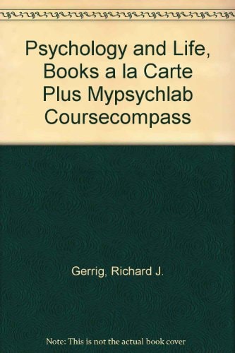 Psychology and Life, Books a la Carte Plus Mypsychlab Coursecompass