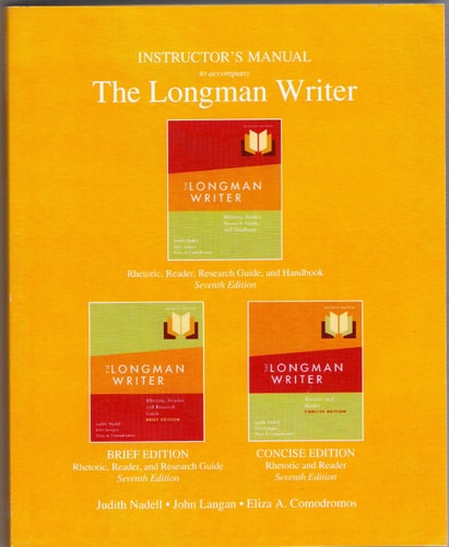 Instructor's Manual for The Longman Writer: Rhetoric, Reader, and Research Guide