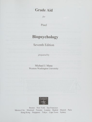 Grade Aid Student Workbook for Biopsychology