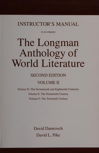Instructor's Manual to Accompany The Longman Anthology of World Literature: Volume II