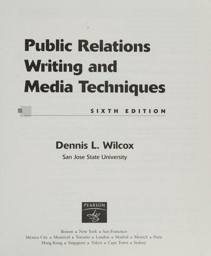 Public Relations Writing and Media Techniques