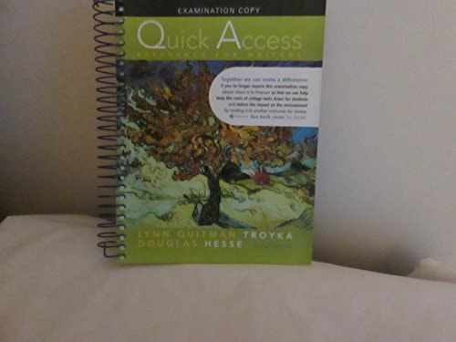 Quick Access Reference for Writers