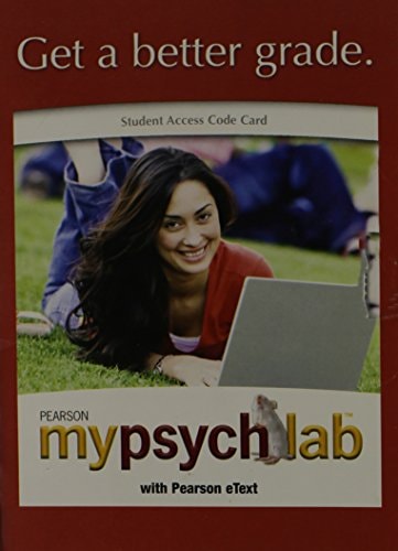 Pearson MyPsychLab with eText Student Access Code Card