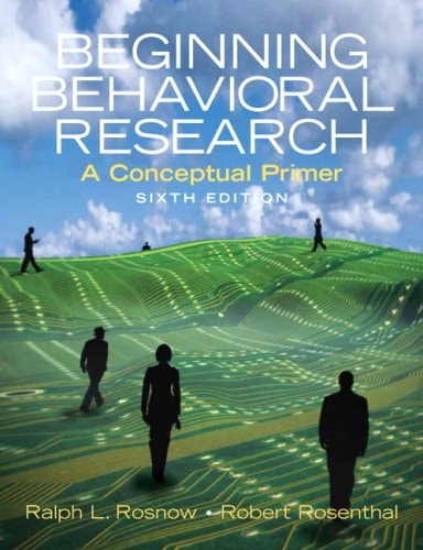 Beginning Behavioral Research + Mysearchlab: A Conceptual Primer