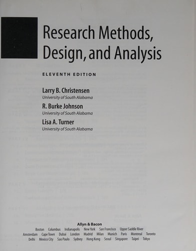 Research Methods, Design, and Analysis