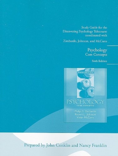 Study Guide for the Discovering Psychology Telecourse for Psychology: Core Concepts