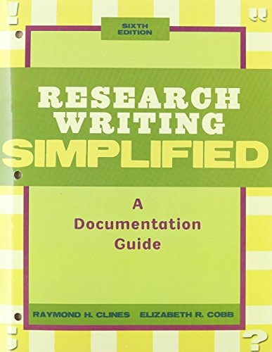 Research Writing Simplified & MyCompLab Student Access Card