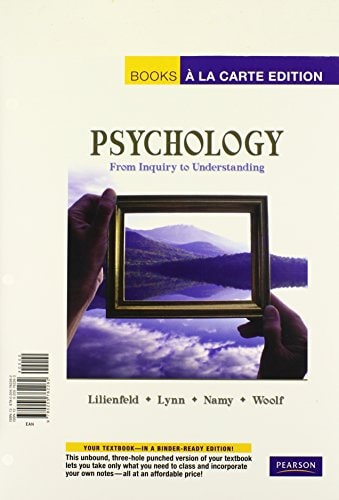 Psychology: From Inquiry to Understanding