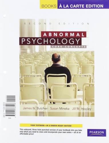 Abnormal Psychology: Core Concepts, Books a la Carte Edition (2nd Edition)