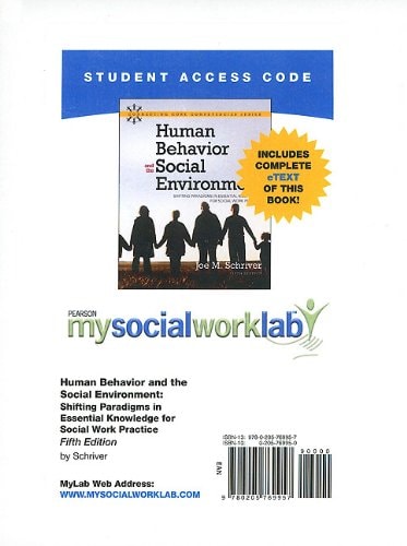 MySocialWorkLab with Pearson eText: Standalone Access Card for Human Behavior
