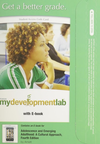 Adolescence and Emerging Adulthood: MyDevelopmentLab with Pearson eText Student Access Code Card