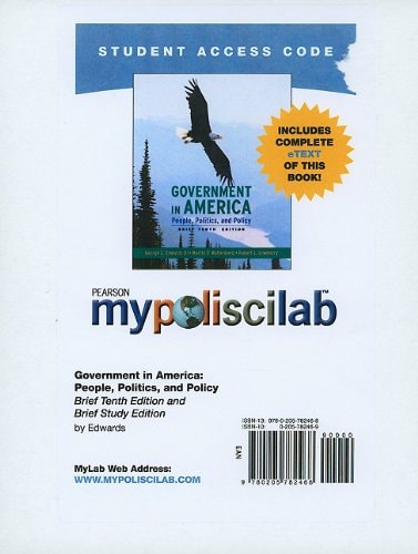 Government in America: People, Politics, and Policy