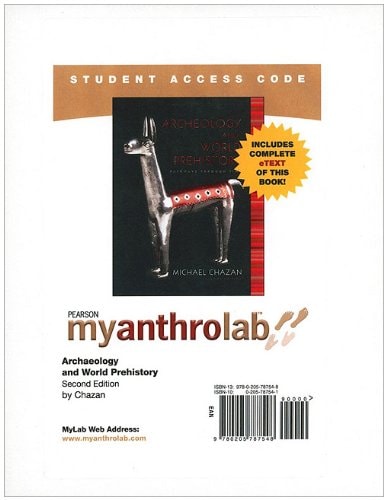 World Prehistory and Archaeology: Myanthrolab Student Access Code Card