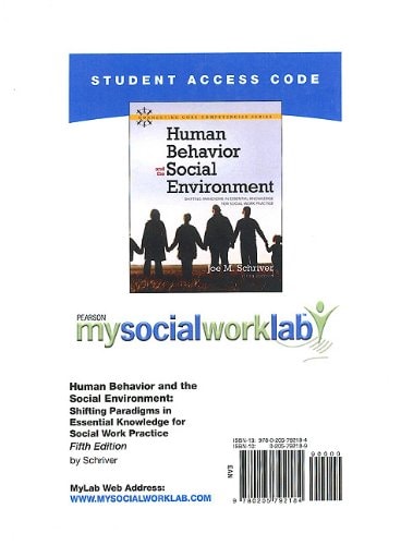 MySocialWorkLab without Pearson eText -- Standalone Access Card -- for Human Behavior and the Social Environment