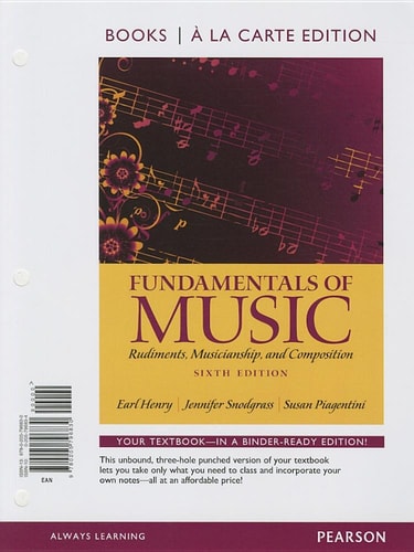 Fundamentals of Music: Books a la Carte Edition