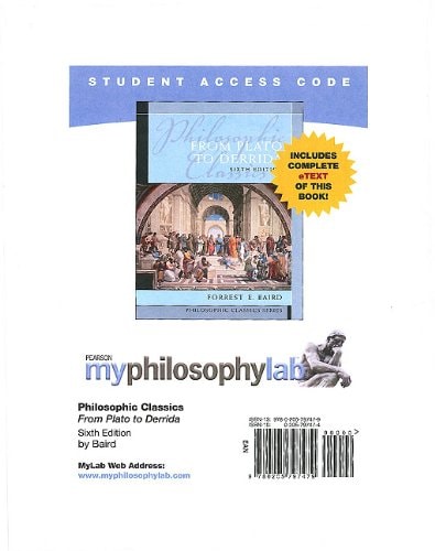 MyPhilosophyLab with Pearson eText: Standalone Access Card for Philosophical Classics