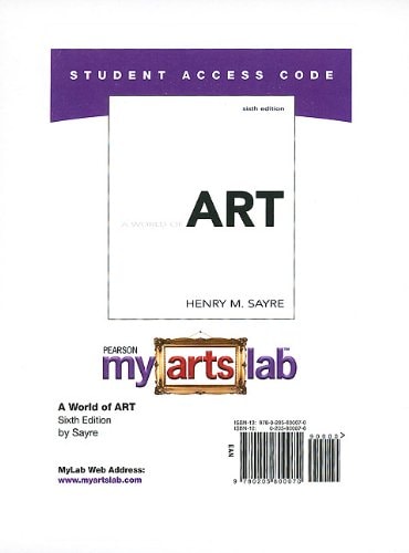 A World of Art: 6th Edition Myartslab Access Code Card