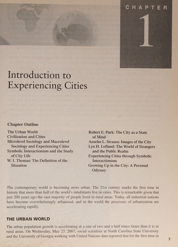 Experiencing Cities
