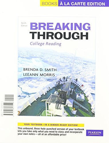 Breaking Through: Books a La Carte