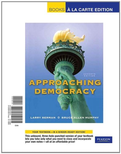 Approaching Democracy: Books a La Carte Edition