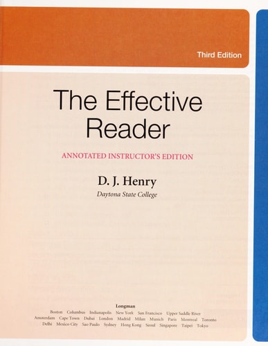 The Effective Reader
