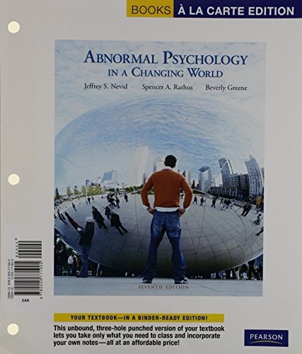 Abnormal Psychology in a Changing World