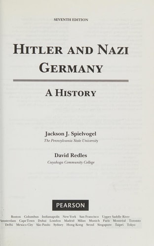 Hitler and Nazi Germany: A History