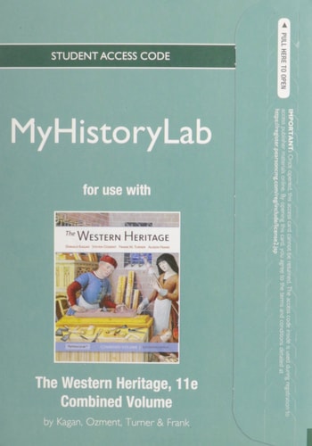 NEW MyLab History without Pearson eText: Standalone Access Card for The Western Heritage