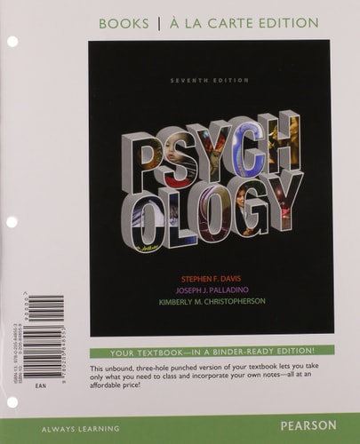 Psychology: Books a la Carte Plus NEW MyLab Psychology with eText -- Access Card Package