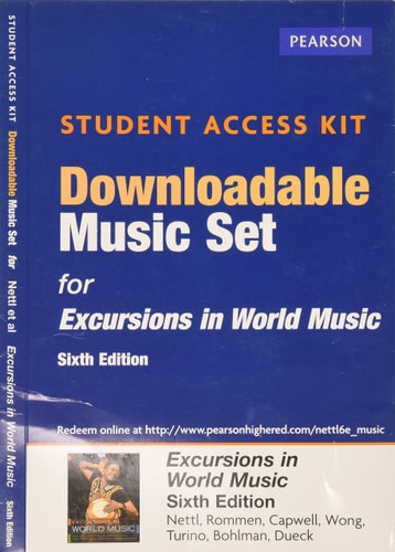 Excursions in World Music -- Downloadable Music Set -- Student Access Card