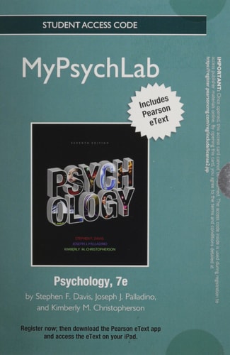 NEW MyLab Psychology with Pearson eText: Standalone Access Card for Psychology (7th Edition)