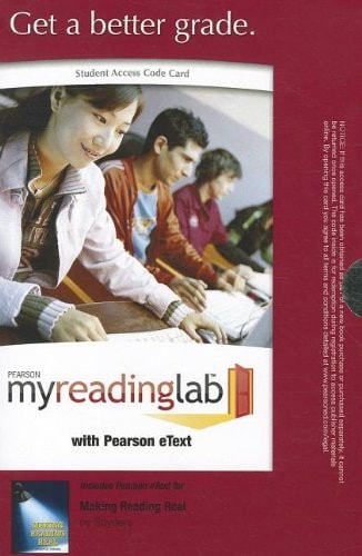 MyReadingLab with Pearson eText: Standalone Access Card for Making Reading Real