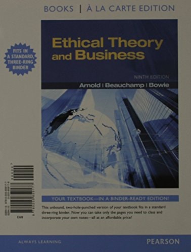 Ethical Theory and Business