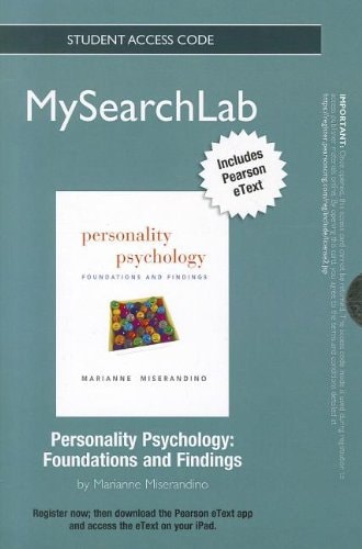 MySearchLab with Pearson eText: Standalone Access Card for Personality Psychology: Foundations and Findings