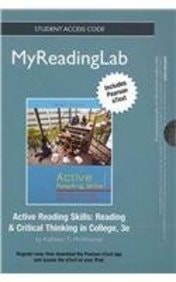 Active Reading Skills: Reading & Critical Thinking in College